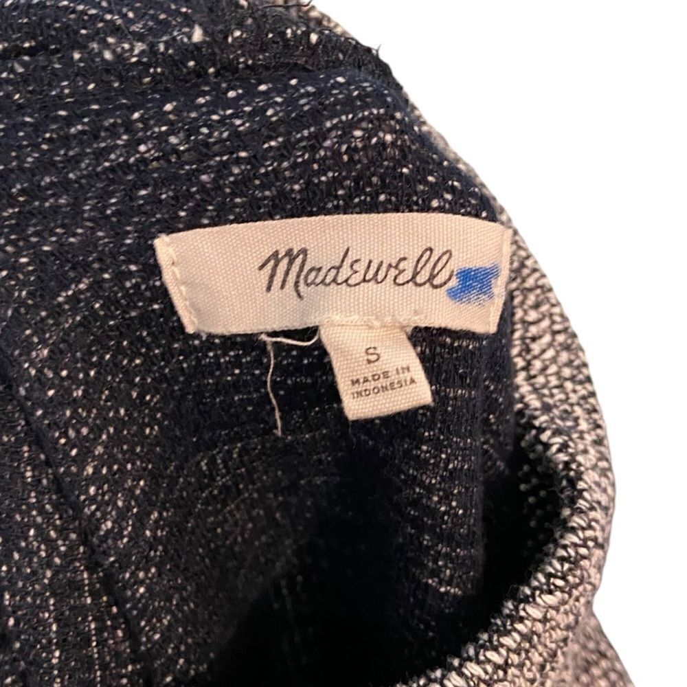Madewell Geometric Turtleneck Long Sleeve Sweater in Grey Color Size Small - Picture 10 of 11